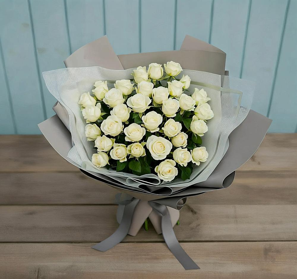 Букет Белоснежная нежность в Ильинское