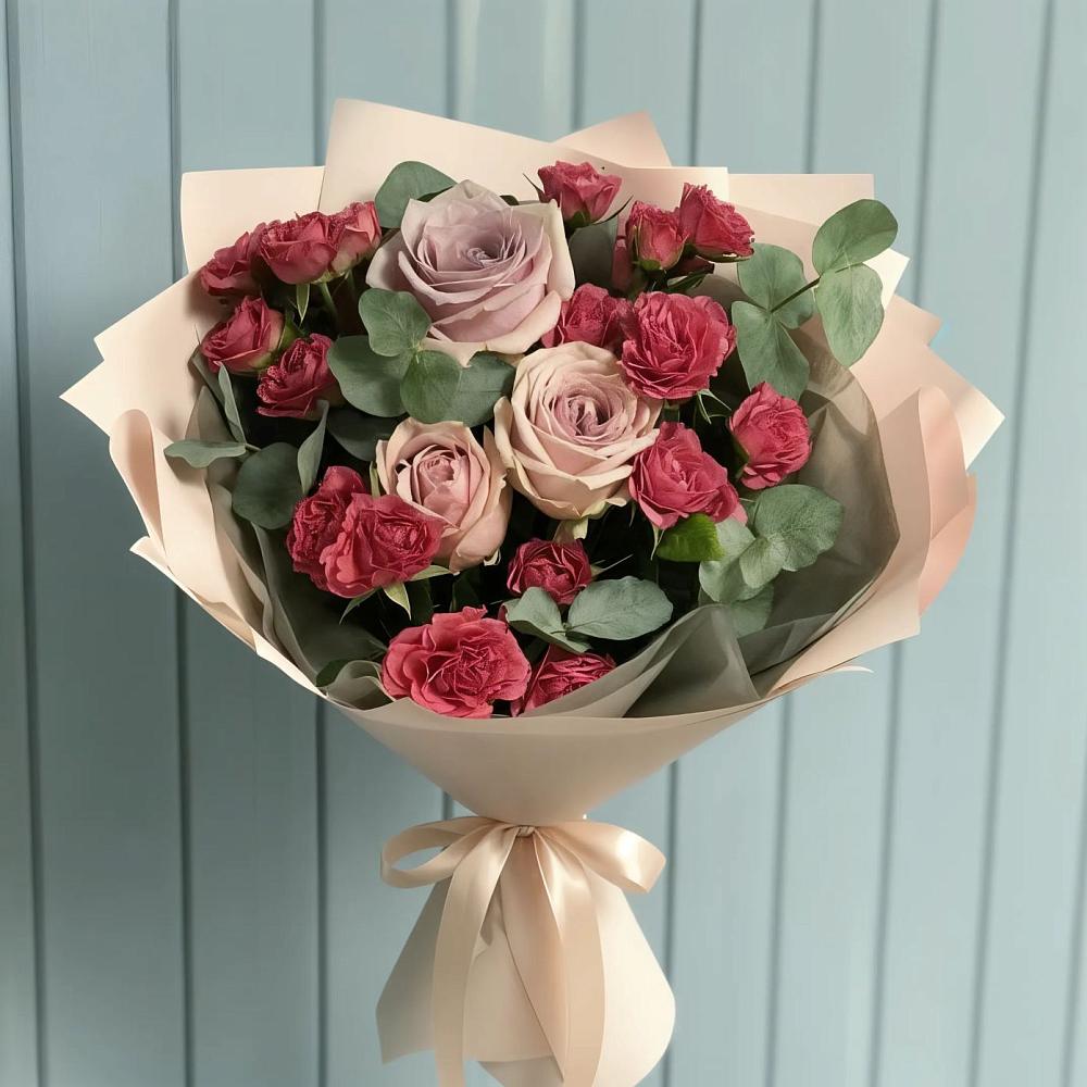 Букет цветов из: Гвоздики и Розы в Ильинское