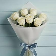 Букет 7 Белых роз Эдлесс Лав #REPLACE_PRED# Ильинское