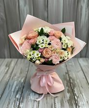 Букет цветов из:  Гвоздики, Розы и Хризантемы в Ильинское