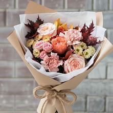 Букет цветов из:  Гвоздики, Хризантемы и Розы в Ильинское