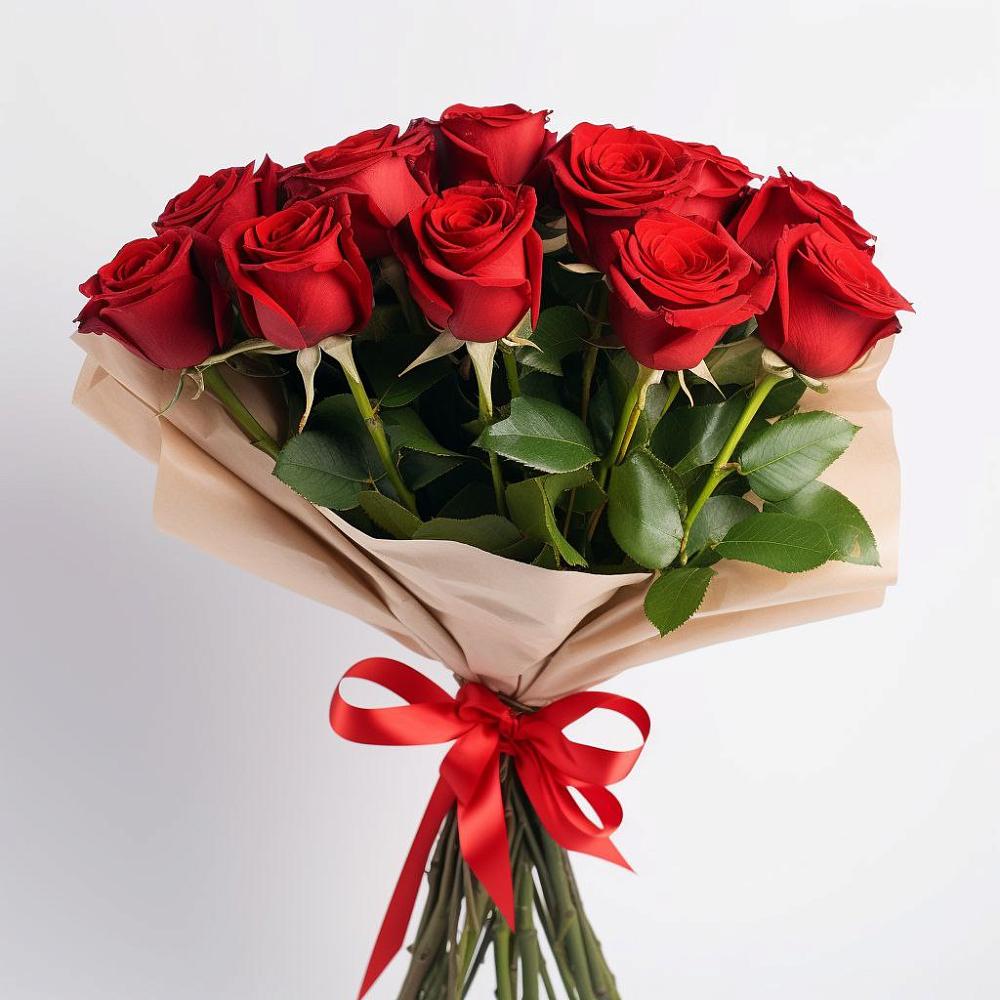 Букет 11 Красных роз Эдлесс Лав в Ильинское