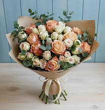 Букет цветов из:  Альстромерии и Розы в Ильинское