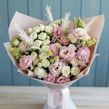 Букет цветов из:  Альстромерии и Розы в Ильинское